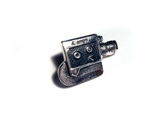 Canon Scoopic 16 Tie Clip Rare Vintage Badge Lapel Pin Film Photography