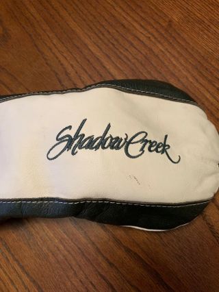 Shadow Creek Golf Club Links & Kings Leather Driver Headcover Rare Logo 3