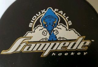 SIOUX FALLS STAMPEDE HOCKEY VINTAGE RARE USHL OFFICIAL GAME PUCK OLD GEM - CANADA 2