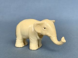 Antique Germany Plastic Elephant Nodder Figure Chetney Co.  Cream White Small