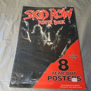 Vintage Skid Row Tear Out Poster Book 8 Posters Rare