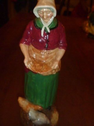 Vintage Rare Royal Doulton Figurine The Farmers Wife 9 1/2 "