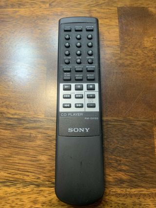 Sony Rm - Dx153 Remote For Cdp - Cx153 Rare Remote Only This One On Ebay