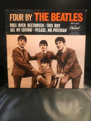Rare Four By The Beatles Ep Capitol Eap - 1 - 2121 Cover Only