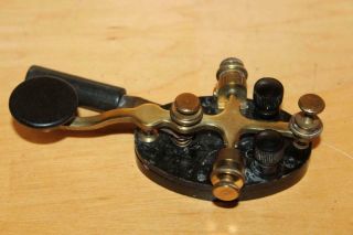 Antique Vintage Telegraph Signal Key Keyer Bug Morse Code 23