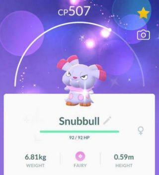 Pokemon Go Shiny Snubbull Rare
