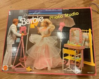 1989 Barbie Dance Magic Photo Studio Vintage Mattel Complete Set W Box No.  7423