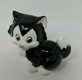 Vintage Disney Figaro Cat Ceramic Figurine Made In Japan Rare