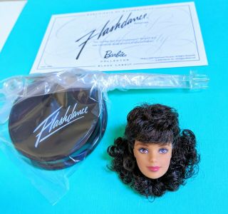 2010 Flashdance Barbie Doll Rare Black Label Collector - Head Only With Stand