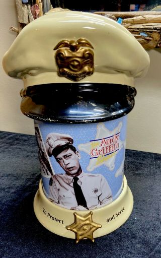Rare Estate Find Andy Griffith Barney Fife Vandor Cookie Jar Sheriff Mayberry