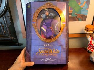 Mattel 18626 Disney Evil Queen Doll Snow White And The Seven Dwarfs Rare Barbie
