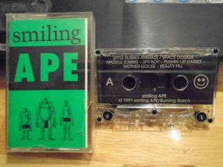 Very Rare Oop Smiling Ape Cassette Tape Rock 1991 Independent Pennsylvania Band
