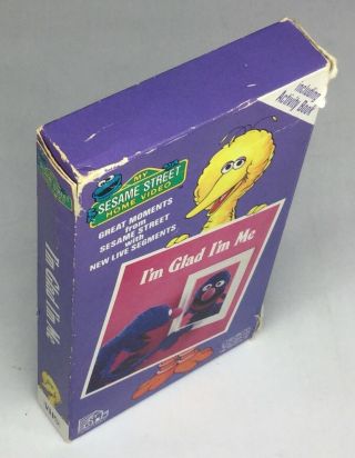 Sesame Street I ' m Glad I ' m Me VHS Kids Educational Grover 1986 Rare 3