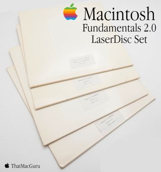  Laserdiscs Rare Apple Macintosh Fundamentals 2.  0/intro To Desktop Publishing