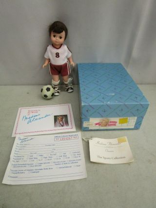 Vintage Madame Alexander Doll Soccer Boy 7.  5 "