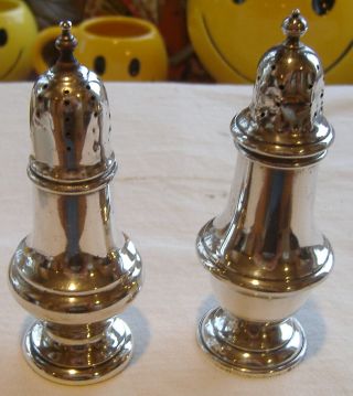 Gorham 1113 & R L B 1120 Sterling Silver Salt & Pepper Shakers Not Weighted 89 G