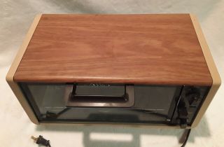 Black & Decker Spacemaker Continuous Toaster Toast R Oven Rare Faux Wood