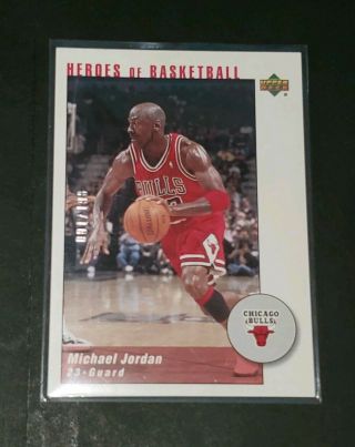 2002 - 03 Ud Authentics Michael Jordan Heroes Of Basketball Mj7 Bulls /198 Rare