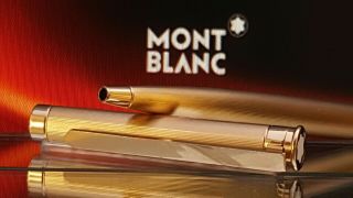 Mont Blanc Ballpoint Pen Vintage Model Functional All Gold Rare Very Good Co X93