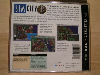 Maxis Sim City Classic CD Macintosh Mac OS Rare Simulation Collectors Ed A, 2