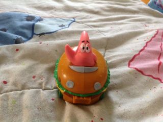 Spongebob Squarepants Burger King Kids Happy Meal Patrick Star Car Toy Rare