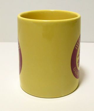 Rare Mayfield Dairy Farms Coffee Mug,  Yellow With Maroon Print,  Double Sided 3