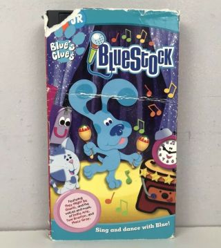 Blue’s Clues Bluestock VHS 2004 Nick Jr.  Video Tape Nickelodeon Blues Stock Rare 2