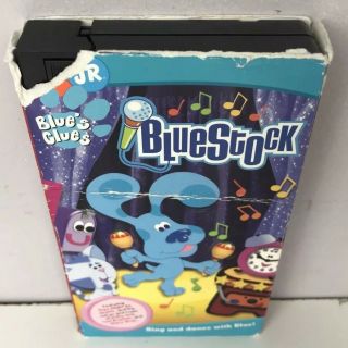 Blue’s Clues Bluestock VHS 2004 Nick Jr.  Video Tape Nickelodeon Blues Stock Rare 3