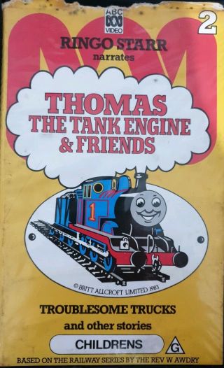 Thomas | Troublesome Trucks And Other Stories Vhs | Ringo Starr Abc Rare 1991