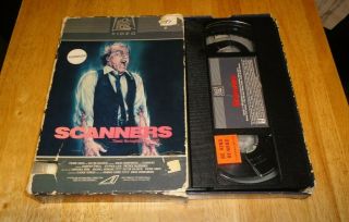 Scanners (vhs,  1982) David Cronenberg Horror 20th Century Fox Drawer Big Box Rare