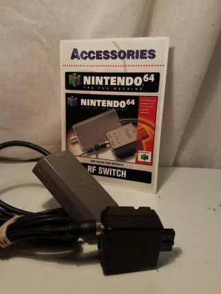 Nintendo 64 Rf Switch Modulator Nus - 003 Nes - 003,  Rare Vidpro Card Toys R Us Set