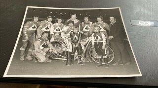 Belle Vue Aces - - Champions - - - Rare - - 1972 - - - - - 8x6 - - Speedway - - Team Photo