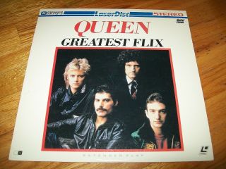 Queen: Greatest Flix Laserdisc Ld Very Rare Music Hits
