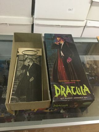 Vintage 1962 Aurora Dracula Mode Kit,  Boxes And Instructions Only Rare