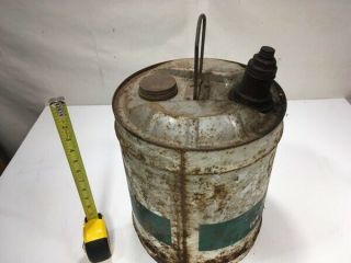 rare sinclair opaline motor oil can 5 gallon gas station large can 3