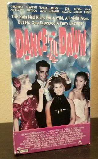 Dance Til Dawn (vhs,  1993) Alyssa Milano,  Christina Applegate,  Alan Thicke,  Rare