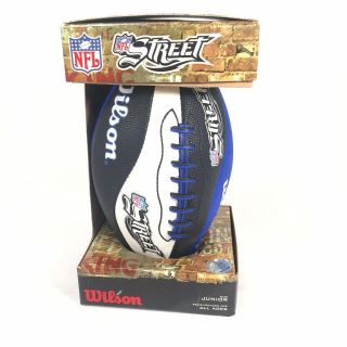 Rare Wilson Nfl Street Jr Video Game Promotional Football Collectible Blue