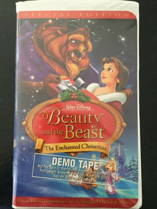 Beauty And The Beast: An Enchanted Christmas (2002 Vhs) Full Length Promo Rare