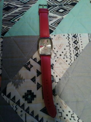 Avon Nurse Betty Boop Lady’s Watch 2008 Red Leather Band