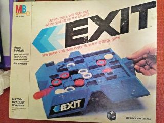 Exit Board Game Vintage By Milton Bradley Mb 1983 Rare Htf Complete