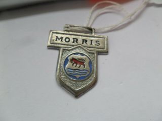 Vintage Morris Car Badge Keyring Fob Rare Classic Motorsport P&p