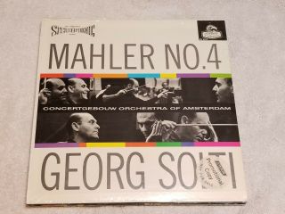 Rare Classical Lp London Bb Reissue Promo Mahler No.  4 Solti Cs6217
