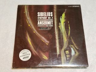 Rare Classical Lp London Bb Reissue Promo Sibelius No.  2 Ansermet Cs6391