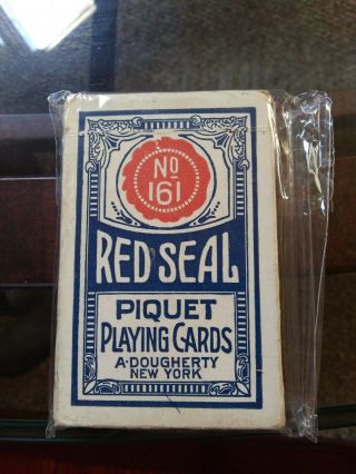Antique Playing Cards Andrew Dougherty No.  161 Red Seal (piquet)