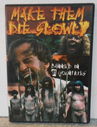 Make Them Die Slowly Aka Cannibal Ferox (dvd,  2006) Rare 1981 Horror Disc