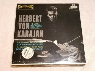 Rare Classical Lp London Bb Reissue Promo Strauss Karajan Cs6211