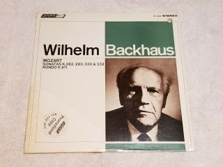 Rare Classical Lp London Bb Reissue Promo Mozart Backhaus Cs6534