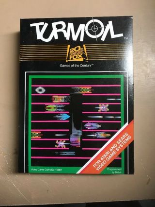 Nos Turmoil 20th Century Fox 1982 Atari 2600 Rare Box 11007