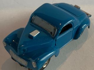 Vintage Aurora Thunderjet 500 Willy’s “gasser” Ho Slot Car Rare Blue