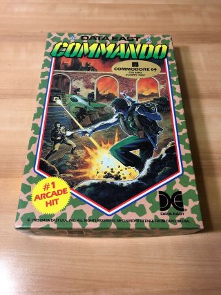 Rare Commando Commodore 64 C64 Game Ships Fast 2